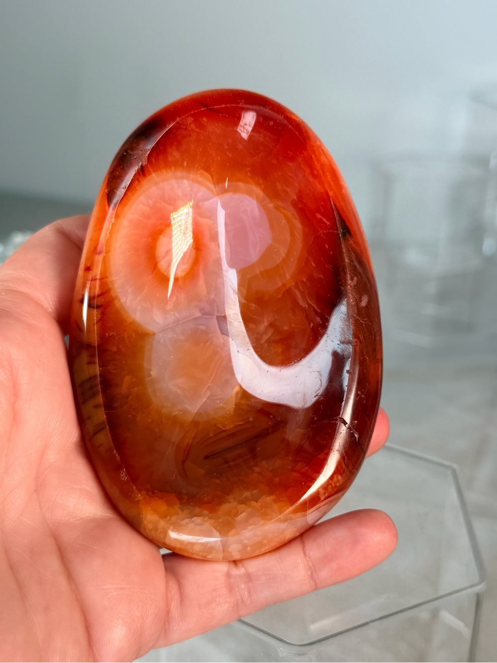 Carnelian Small Bowl – Madagascar Stunning Carnelian Reds Oranges High Grade